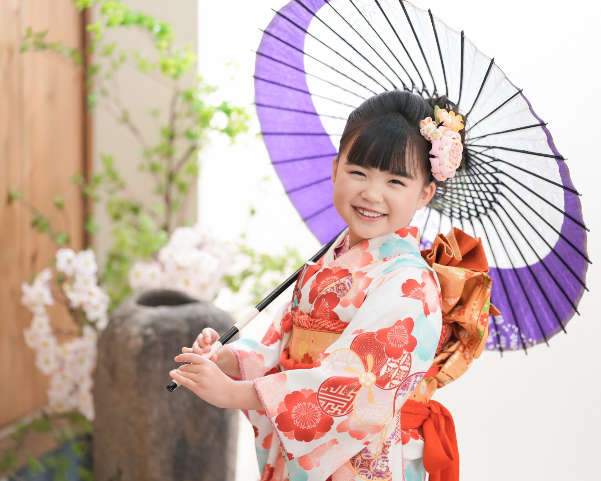 七五三のスタジオ撮影